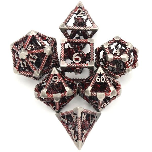 7st DND Metal Dice Set Game Dice 06 06 06