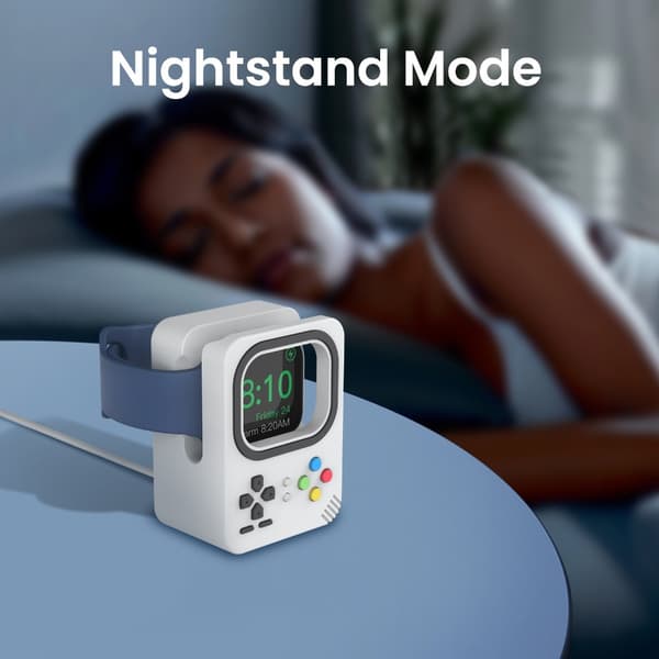 Lader Dock Klokkeholder HVIT white