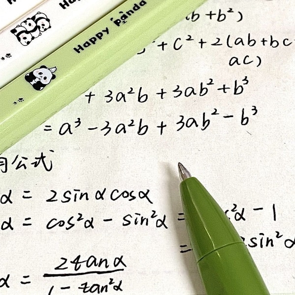4 STK Panda Neutral Pen Square Pen Square Pen Holdere