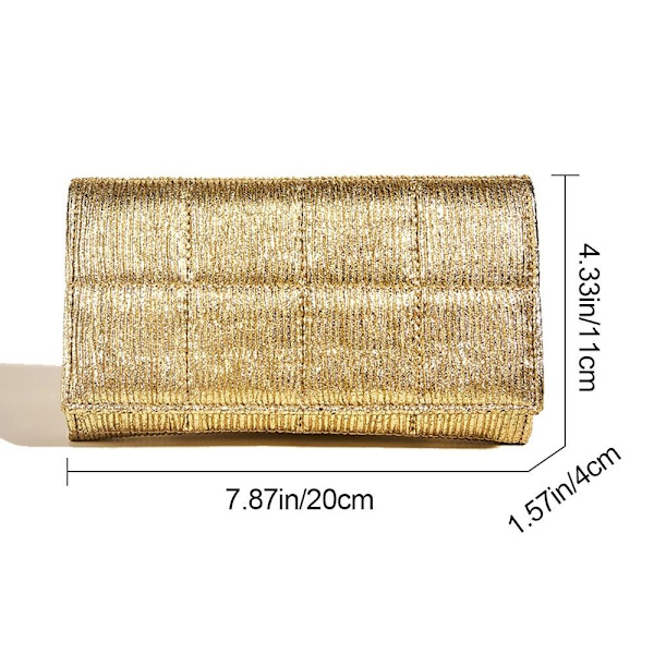 Kvällsväskor Paljetter Påse GOLD STYLE 2 Gold Style2