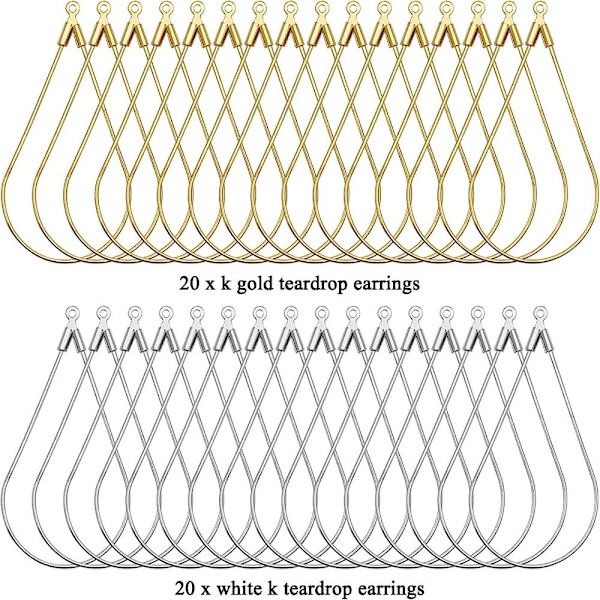 Beading Hoop Teardrop Shape Beading Hoop øredobber