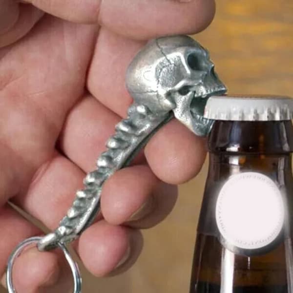 Skull Beer Opener Skull Head Pullonavaaja Uutuus Skeleton