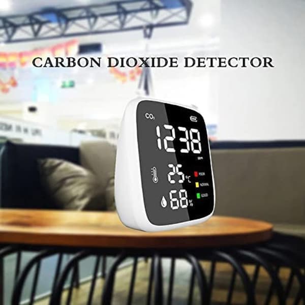 CO2 kuldioxiddetektor Indendørs luftkvalitetsmonitor