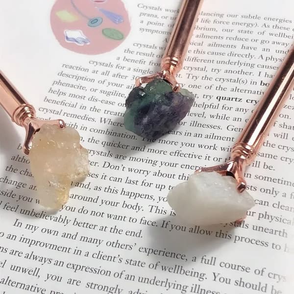 3 stk Kulepenner Skriveutstyr Diamantpenner multicolor M2-2