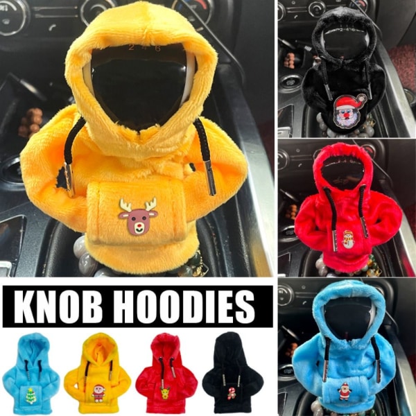 Christmas Gear Shift Knob Hoodie Knop Hoodie Sweatshirt SVART 4 black 4-4