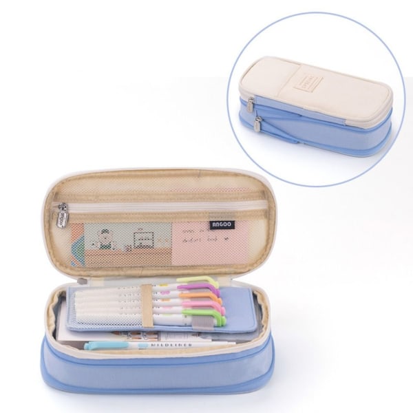 Case paperitavarapussi VAALEENSININEN&BEIEGE Light Blue&Beige