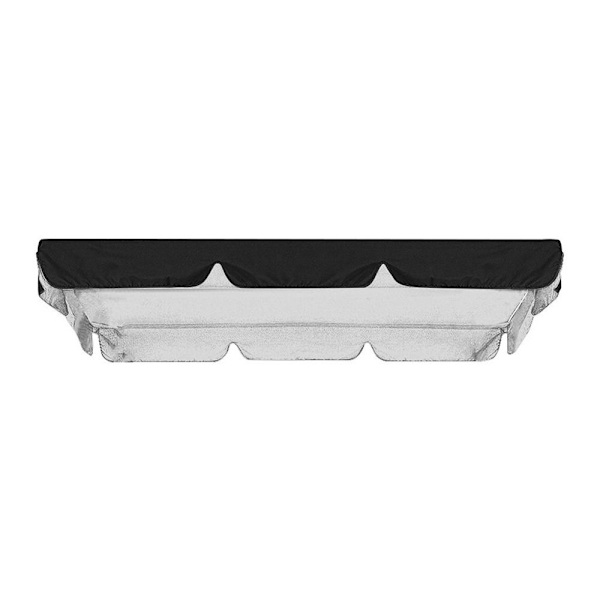 Canopy Swings Top Cover Swing Tuoli Markiisi MUSTA 142X120CM Black 142x120cm
