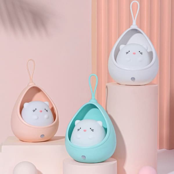 Natlys induktionslampe BLÅ KAT BLÅ KAT blue cat