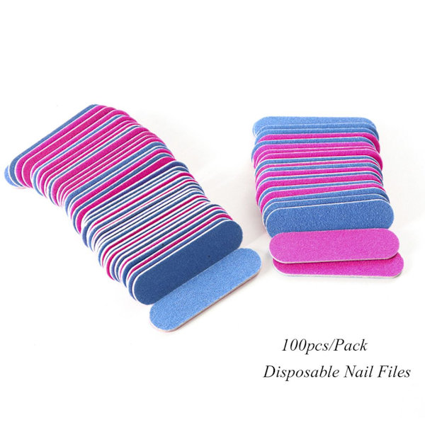 100 st/parti Sandpapper Nagelfiler Mini Frostat