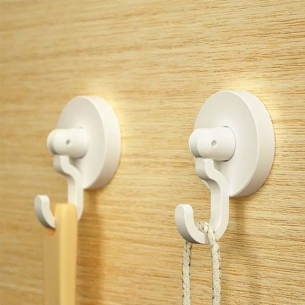6 Stk Kroker for opphengning av selvklebende takkrok Veggkroker for White 6 Pcs-6 Pcs