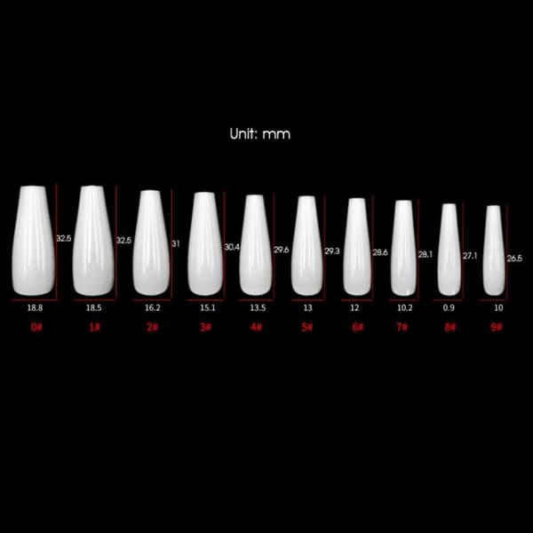 Fake Nails Medium Længde Firkantet Hoved