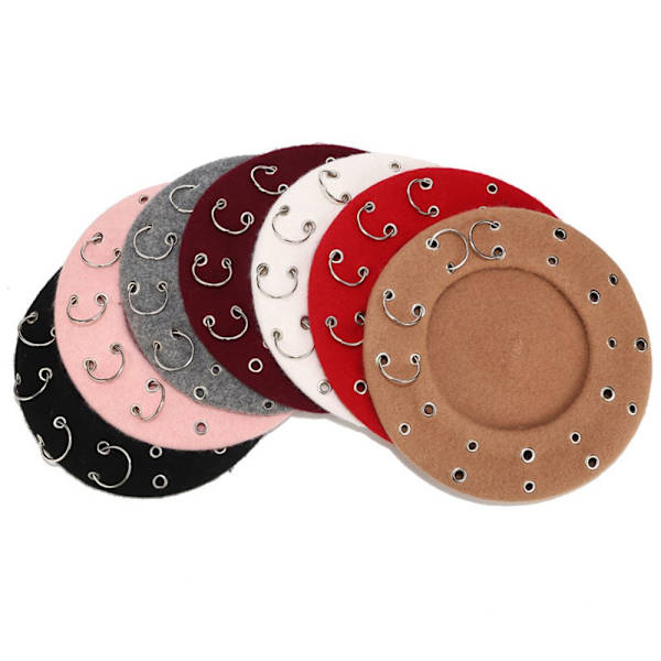 Talvibaretit Punk Rock Style RED red