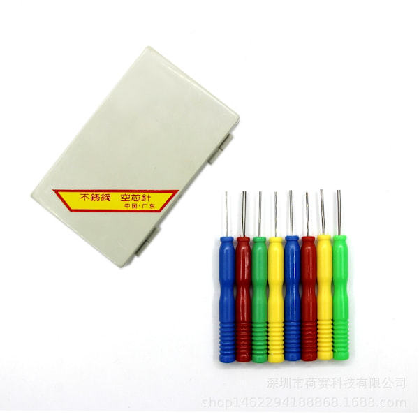 8st icke förtennad Hollow Core Pin Hollow Pin