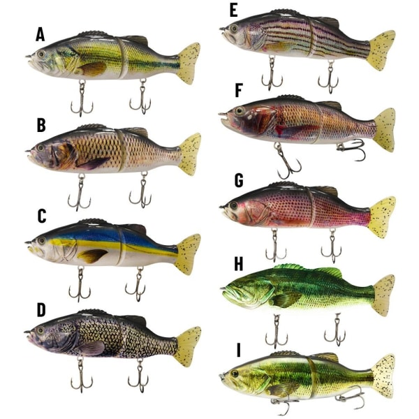 2 Section Minnow Baits -kalakoukut E E E