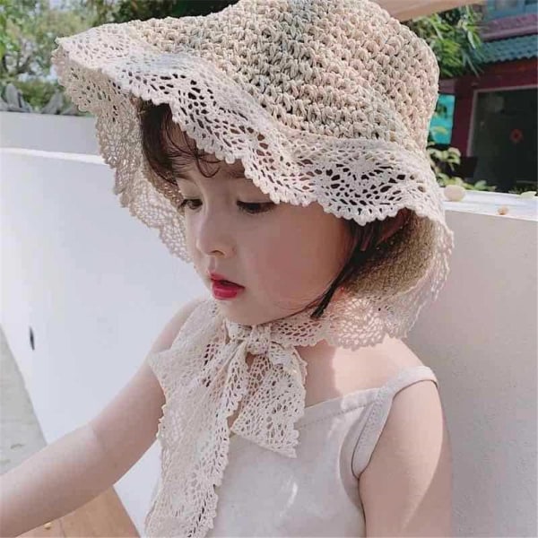 Sun Hat Beach Cap BEIGE-CHILDREN BEIGE-LASTEN Beige-Children