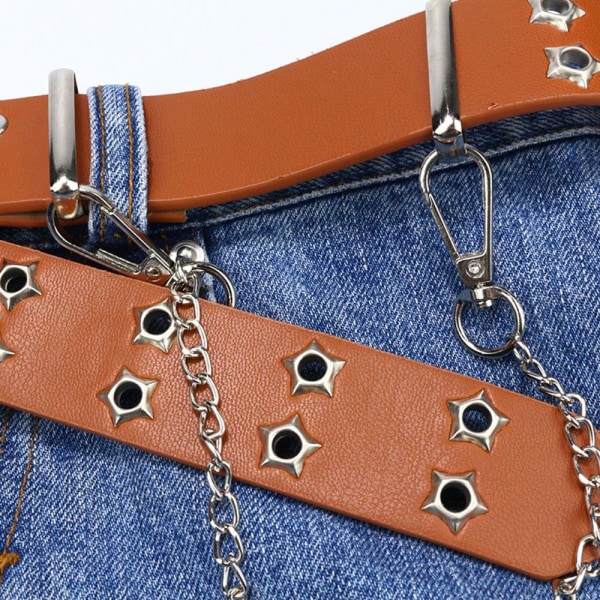 Punk taljebælte Goth linning MULTI STYLE1 STYLE1 Multi Style1-Style1