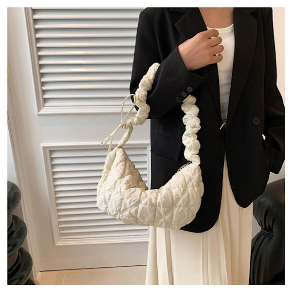 Skuldertaske Puffy Håndtaske SORT Black