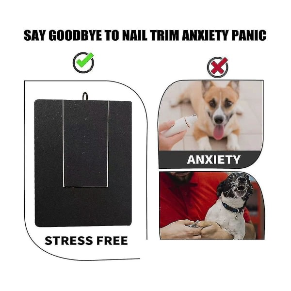 Hundesøm Paw Scratch Pad - Filter trimmer bord Trimning Scratcher Box Emery Sandpapper Filing Scratch