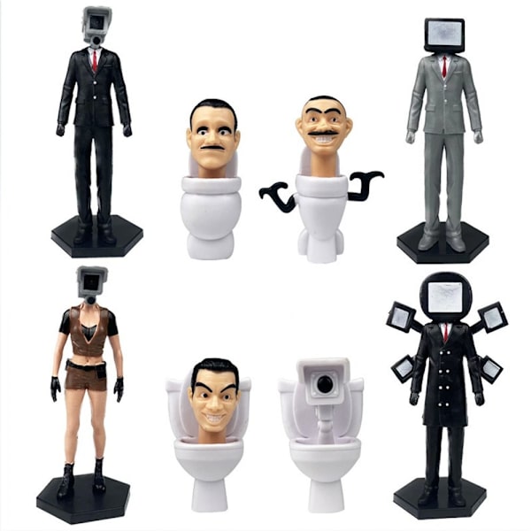 6-17stk Toilet Man Skibidi Model 6STK-B 6STK-B