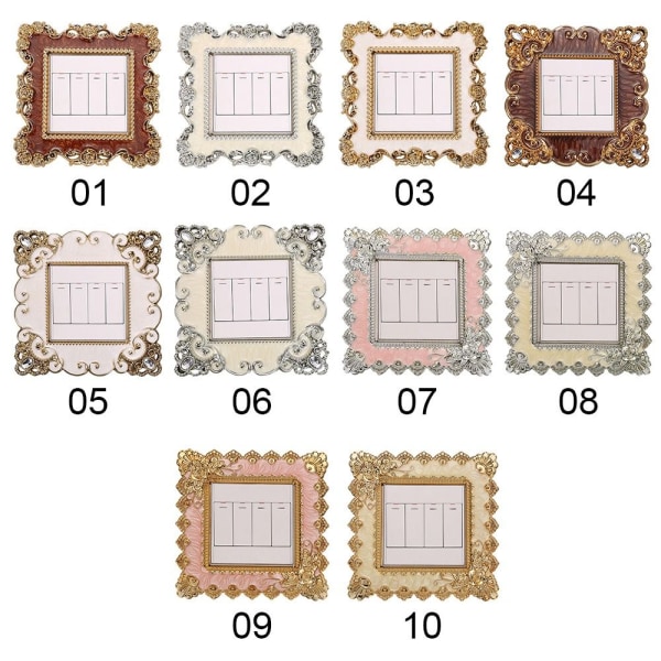 Enkelt lyskontakt dæksel Socket Surround Frame 01 01 01