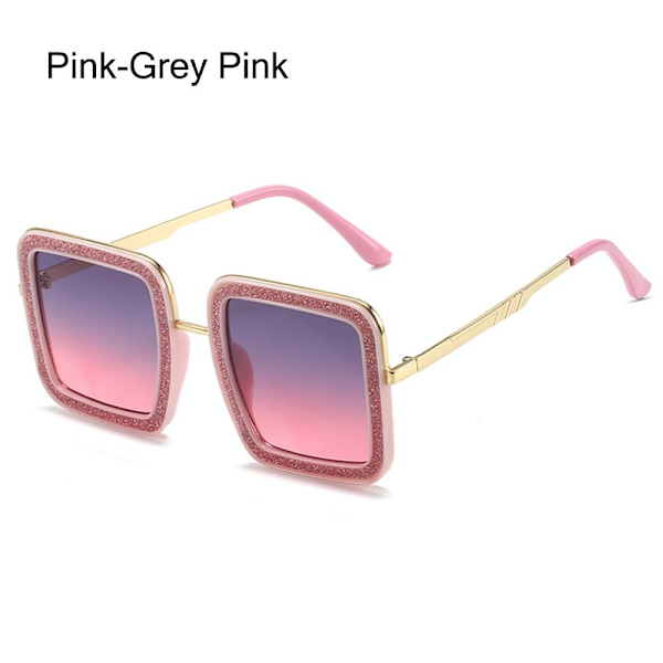Naisten neliönmuotoiset aurinkolasit Ylisuuret aurinkolasit PINK-HARMAA PINK Pink-Grey Pink