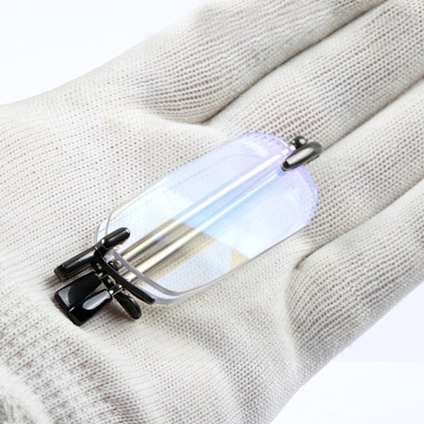 Ramlösa läsglasögon Glasögon med case +150 +150 +150