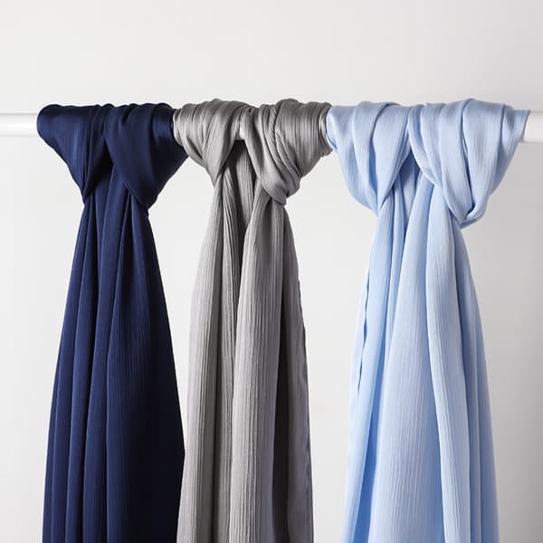 Ensfarget skjerf wrap sjal 9 9 9