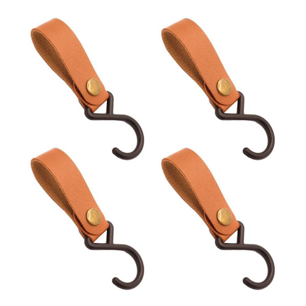 4 stk PU-læderkroge Campingstativ 8 8 8