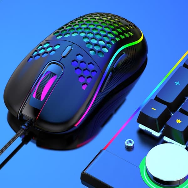 Wired Mouse Luminous Light PINK pink