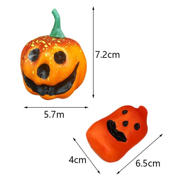 6 STK Halloween Grimase gresskar Funny Face gresskar TYPE1
