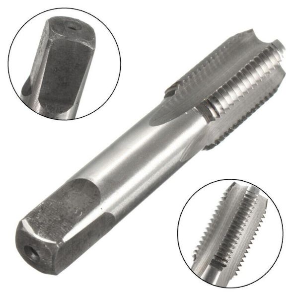 1/8" 1/4" 3/8" 1/2" kierretappi HSS kartio 3 3 3