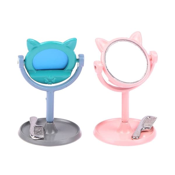 1/12 Pocket Mirror Makeup Mirror BLÅ Blue