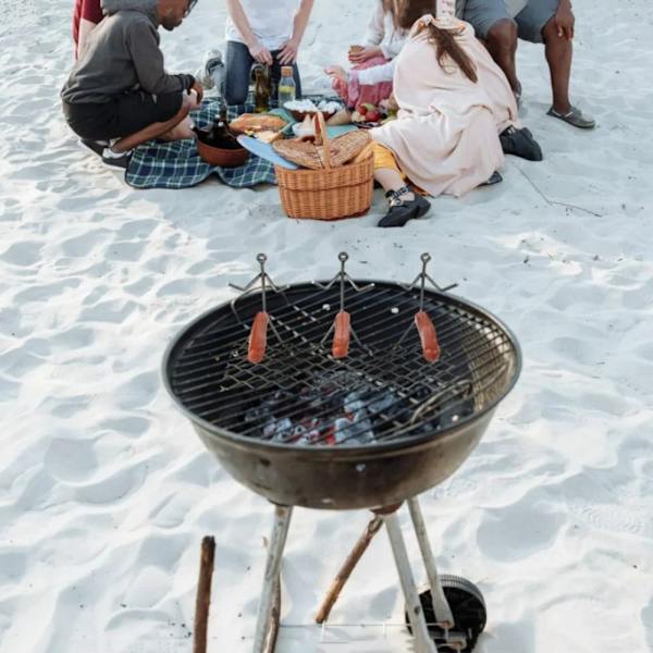Grillpølseholder Pølsebrødstativ Ovnsstativ 1PC