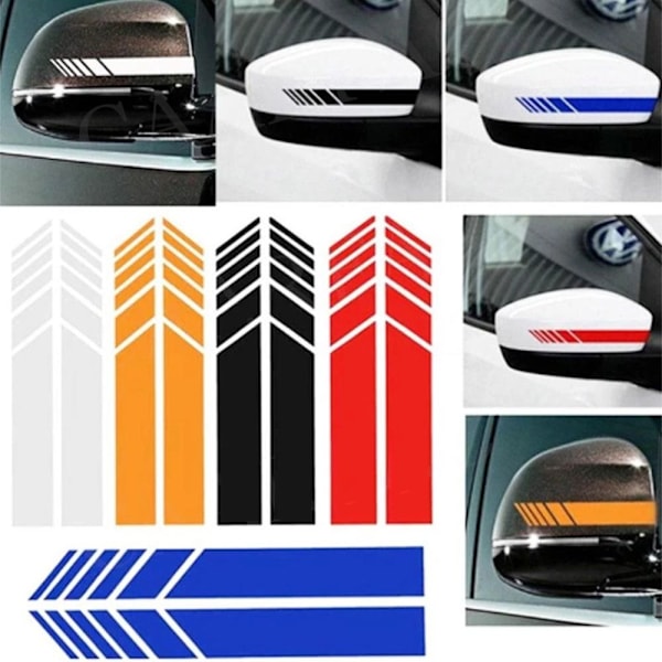 10 paria taustapeilin tarra auton tarra VALKOINEN White