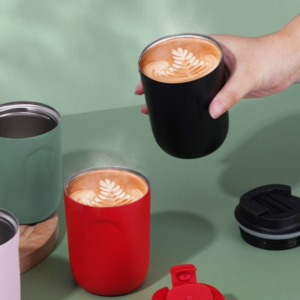 Mini kaffekopp Vattenflaska VIT white