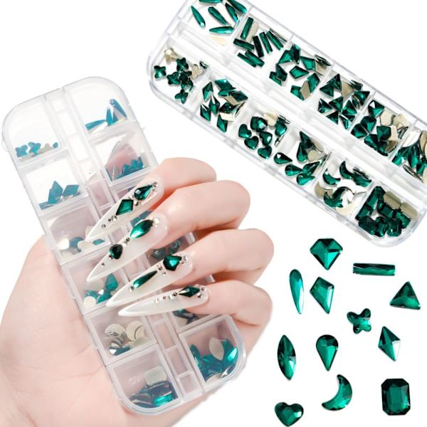 12Gird/Box Nail Stickers Nail Art Decoration 1 1 1