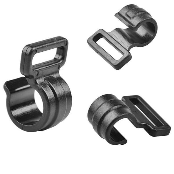 20 stk Telt C-formet Clip Telt Ophængskroge SORT 16X20X12MM Black 16x20x12mm