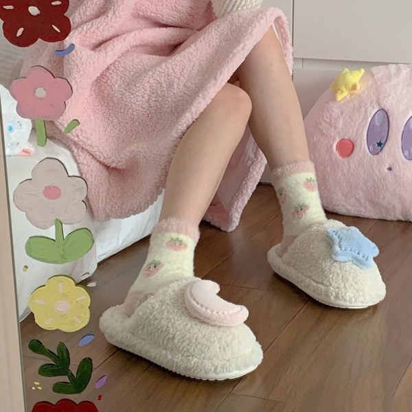 Damtofflor Sun and Moon Plysch tofflor 38-39