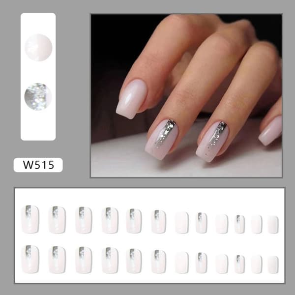 24st False Nails Long Square W535 W535 W535