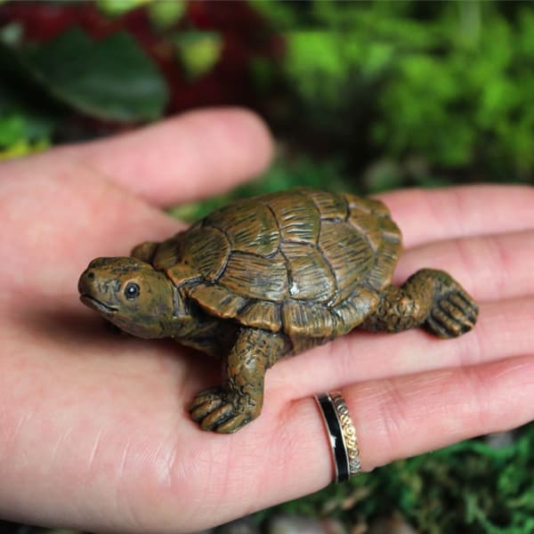 2st sköldpadda Resin Craft Simulation Mini Turtle Tortoise 2pcs