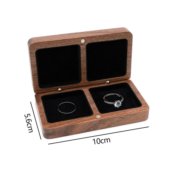 Smyckeskrin Ring Förvaringslåda BRUN brown