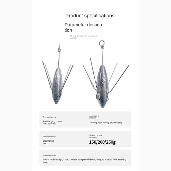 fiskesluk fall bly 80G 80G 80g