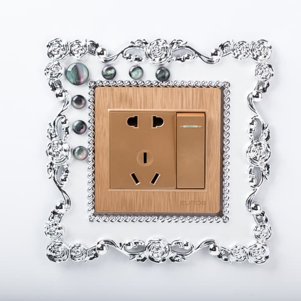 Enkelt lyskontakt Dæksel Socket Surround Frame SKY BLUE sky blue
