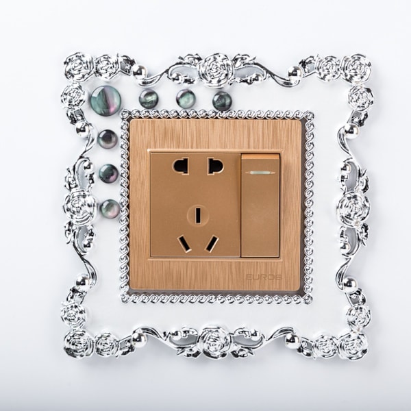 Single Light Switch Cover Sockel Surround Frame KAFFE coffee