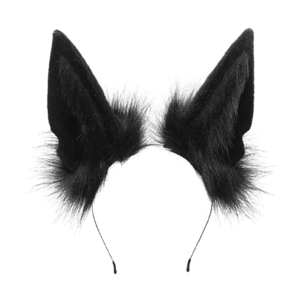 Animal Wolf Ears Hodeplagg Plysj 3 3 3