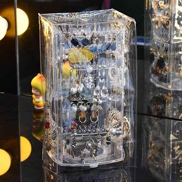 Smycken Display Rack Öron Clip Ear Stud Rack Förvaringsbox