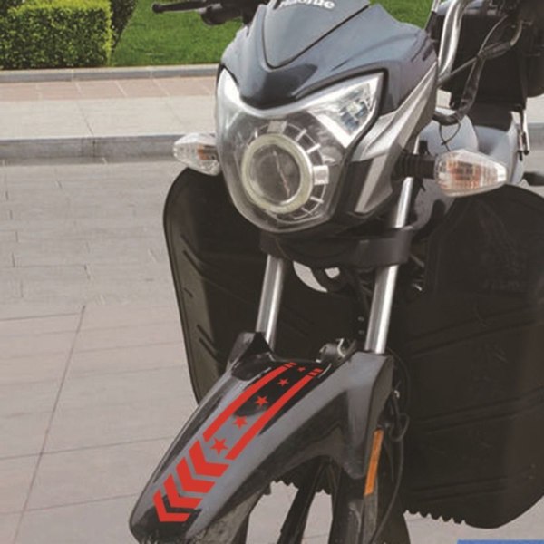 Motorcykel reflekterende klistermærker Fender Decals SORT black