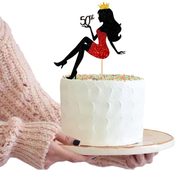 5stk Cake Topper Kakepynt 40 40 40