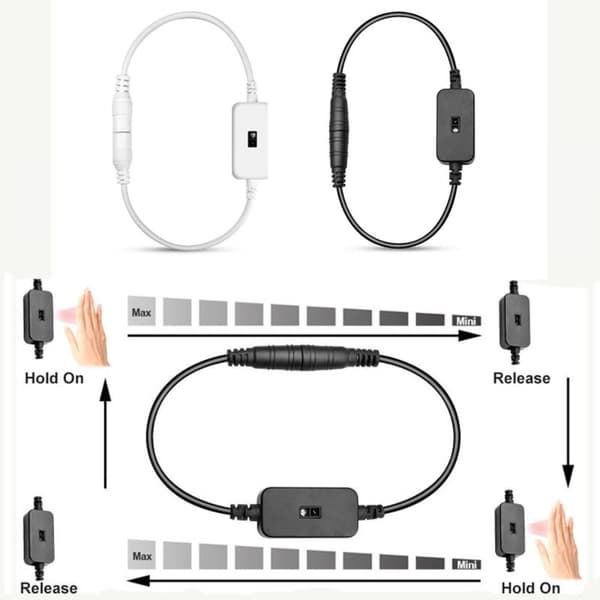 Sensorbryterdetektor For LED Strip Light HVIT white