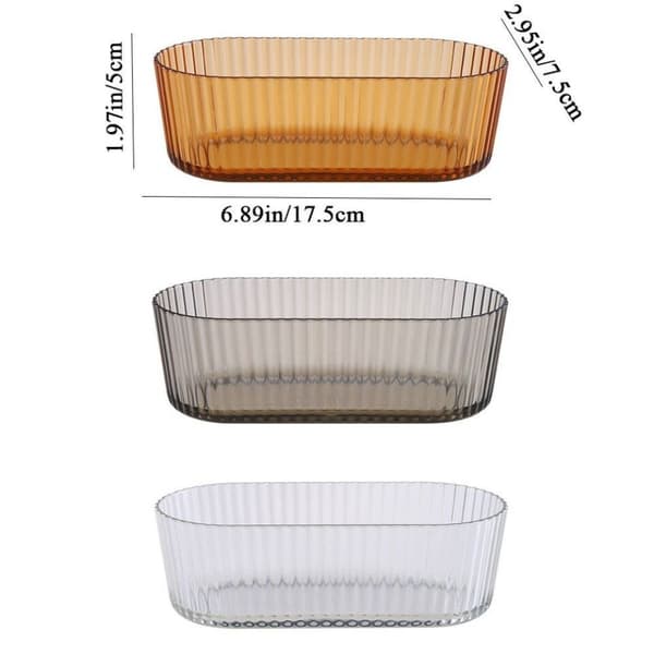 Fruktfat Snacksplate TRANSPARENT Transparent